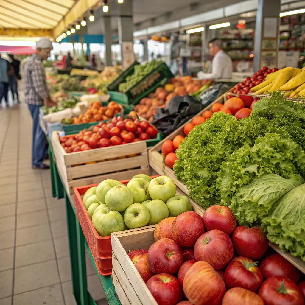 Fresh produce at the Farmers Market